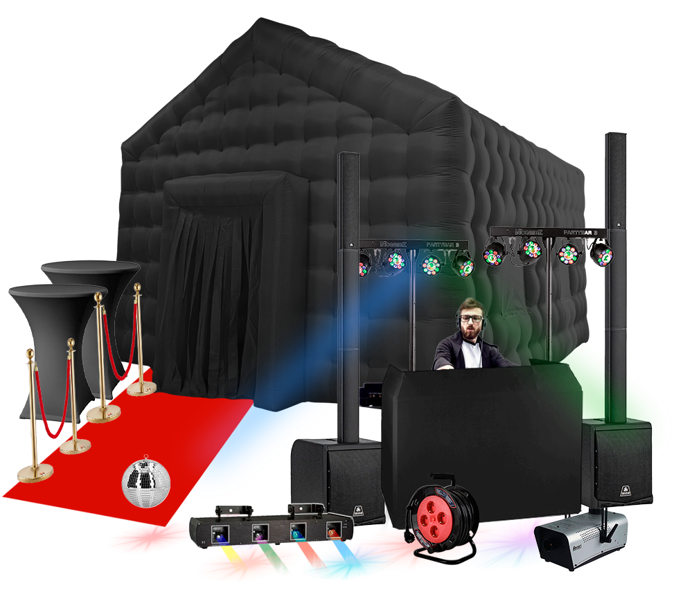 Pakket F - opblaasbare partytent huren