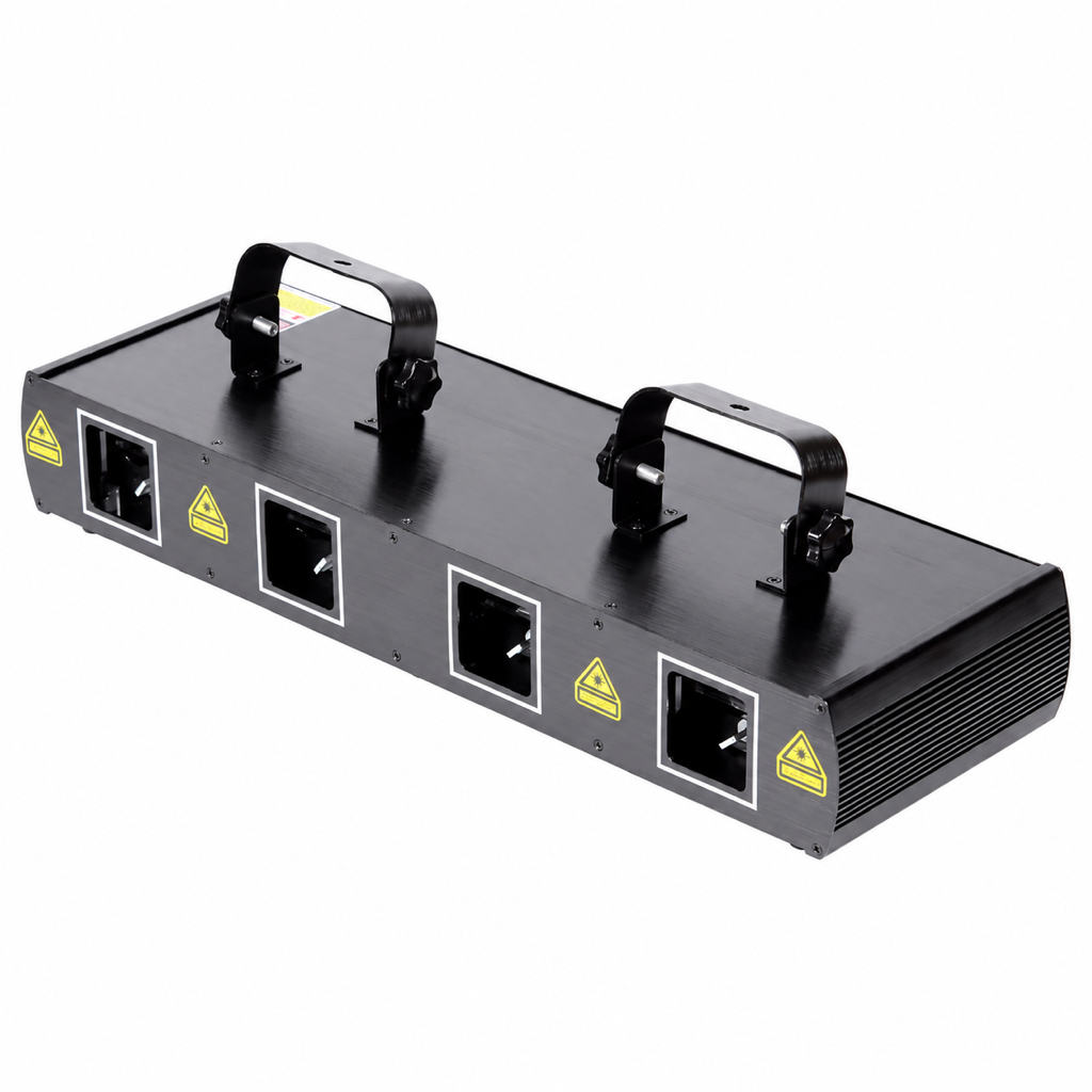 RGBY vierkleurige laserprojector met vier lenzen